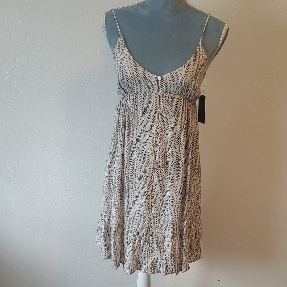 Volcom Black and Cream Mini Dress